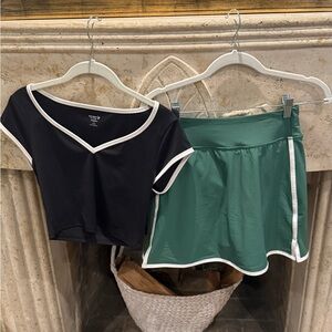 Old Navy Active Black & Green Powersoft set